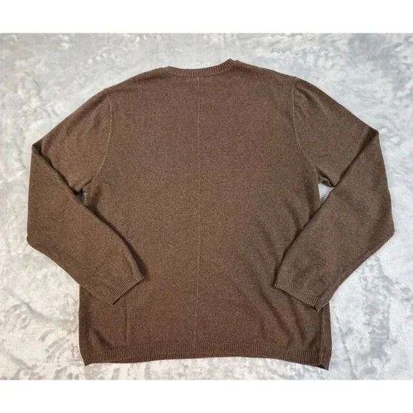 Banana Republic Sweater Men's XL Brown Cotton Cashmere Preppy Casual